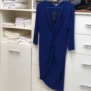 Medium blue dress 3/4 sleeves NWT